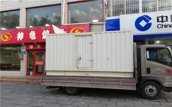 黄竹镇出租发电机施工案例
